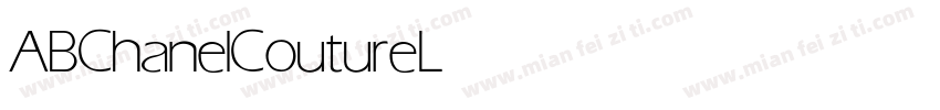 ABChanelCouture Light字体转换